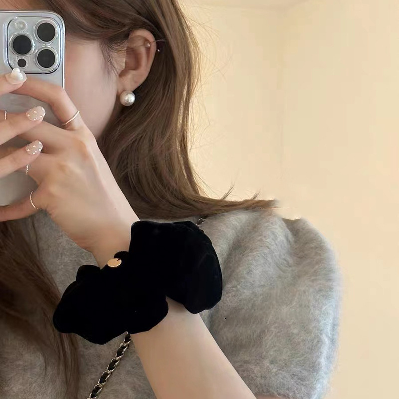 Tablet Holder Accessories - امرأة أنيقة المخملية مطاطا رباط شعر