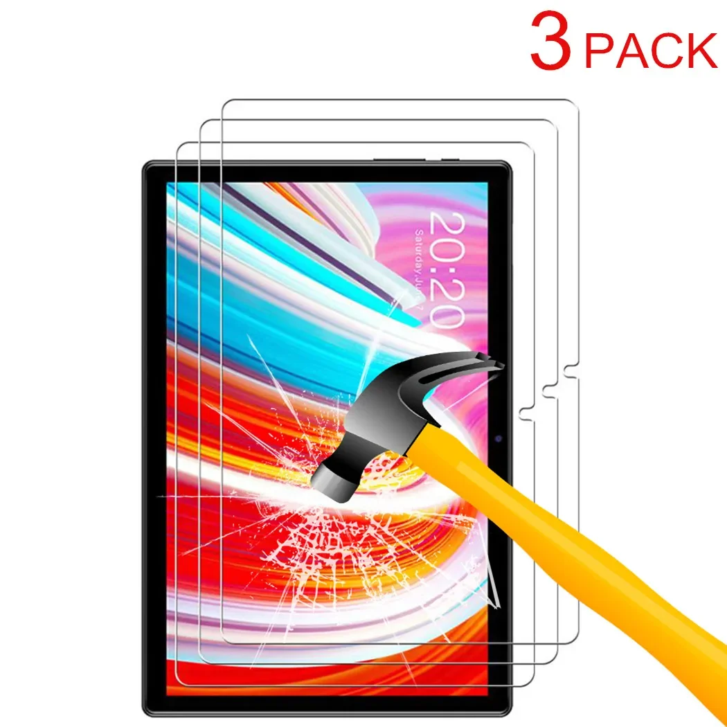 Teclast Tablet Accessories - واقي شاشة زجاجي من 3 قطع