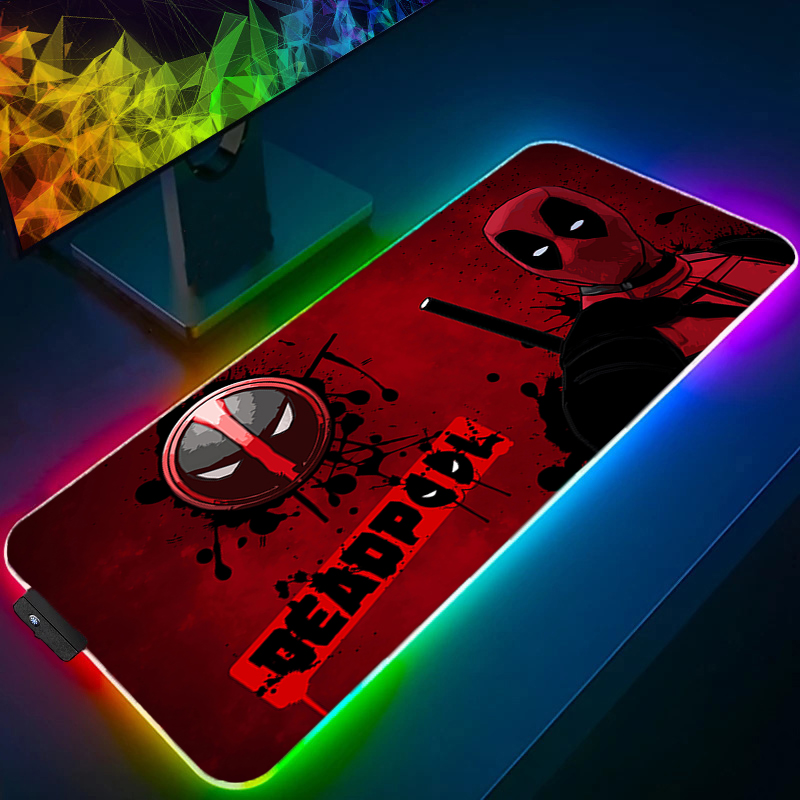 Tablet Cute Accessories - لوحة ماوس LED للألعاب بإضاءة خلفية