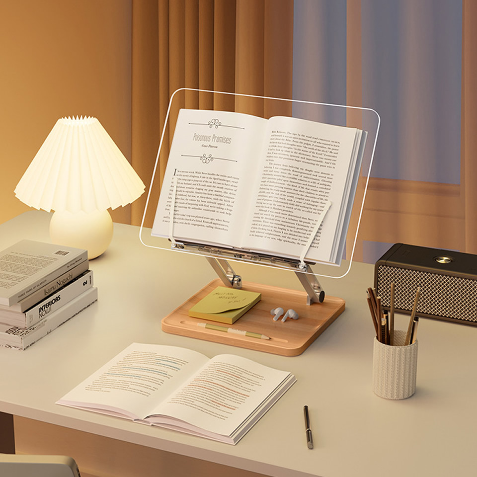 حامل قراءة خشبي مع إضاءة، حامل - مراجعة Tablet Holder Accessories وسعره