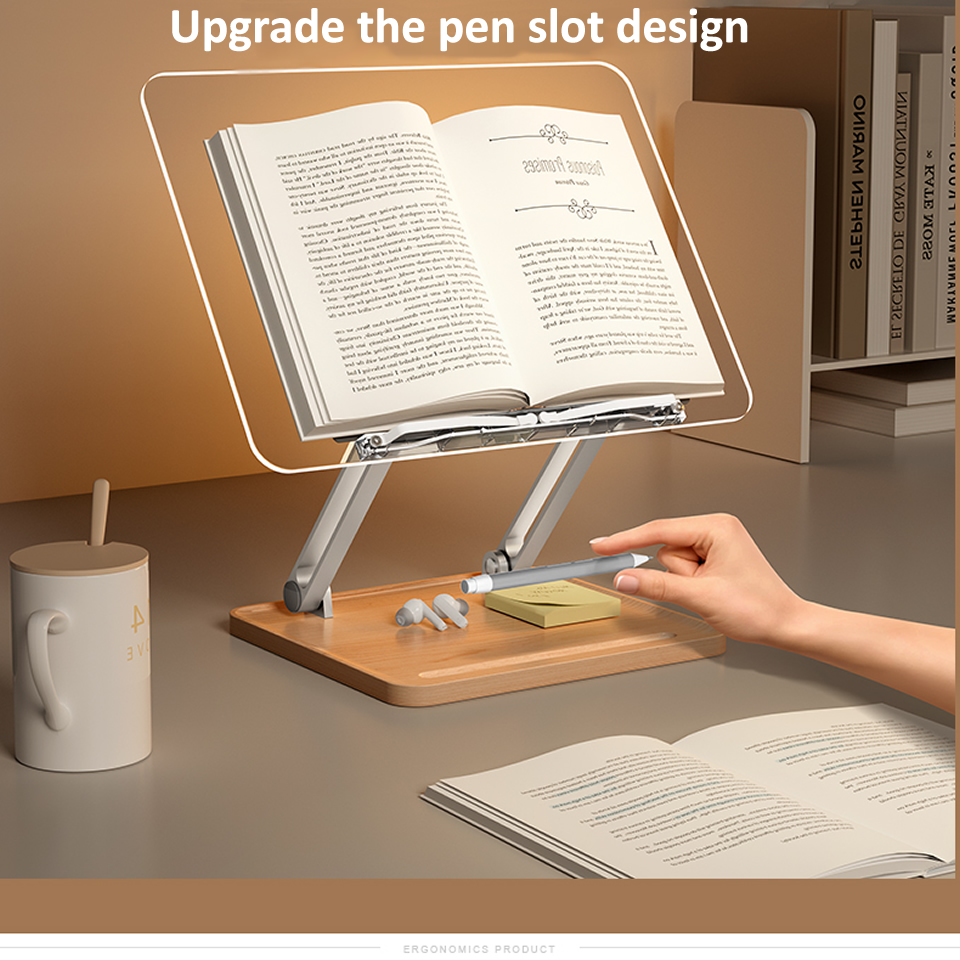 حامل قراءة خشبي مع إضاءة، حامل - مراجعة Tablet Holder Accessories وسعره