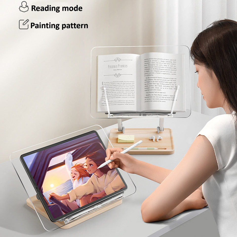 حامل قراءة خشبي مع إضاءة، حامل - مراجعة Tablet Holder Accessories وسعره