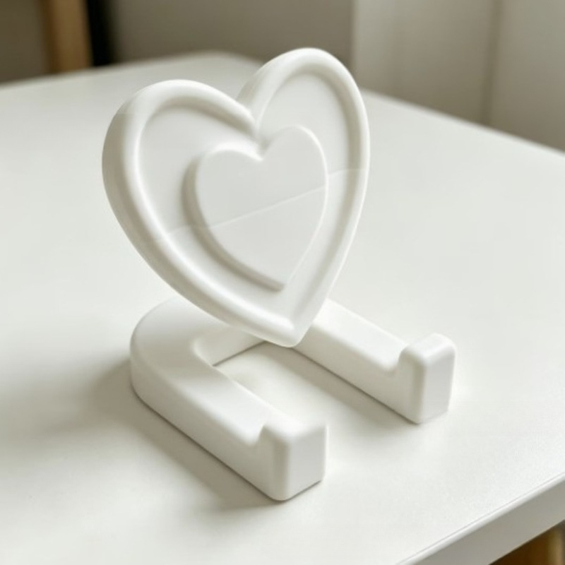 حامل هاتف على شكل قلب رومانسي  - مراجعة Tablet Accessories 3D Print وسعره